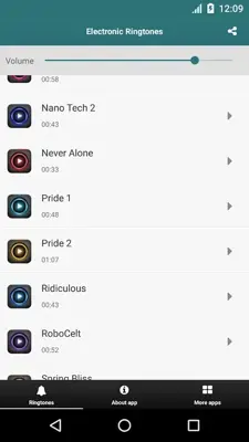 Electronic Ringtones android App screenshot 2