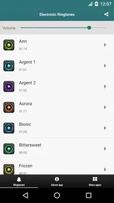 Electronic Ringtones android App screenshot 3